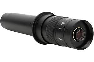 300X Adjustable Zoom C Mount Lens 0.7X-4.5X Industrial Microscope Camera Magnifying Lens for Industrial Microscope Camera