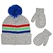 PJ Masks Toddler Boy's Assorted Characters Beanie Hat and Mittens Cold Weather Set Accessory, grey/blue, Age 2-4