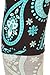 R621-PLUS Aqua Paisley Print Fashion Leggings