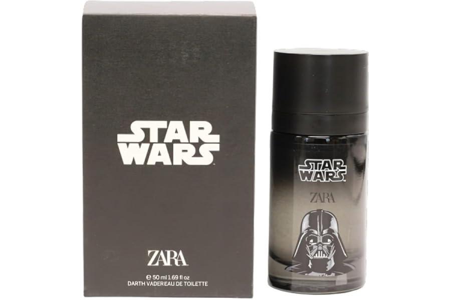Zara Stars Warrs Darth Vader Kids Perfume Woody Fougere with Vanilla Pineapple and Geranium EDT Eau de Toilette 50ml (1.69 fl. oz.)