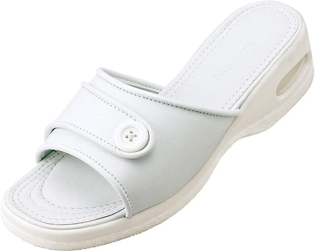 Amazon ナースリー エアソールキュートスリッパ ナース 医療 看護 オフィスサンダル レディース S ホワイト ホワイト a Nursery ナースリー シューズ バッグ