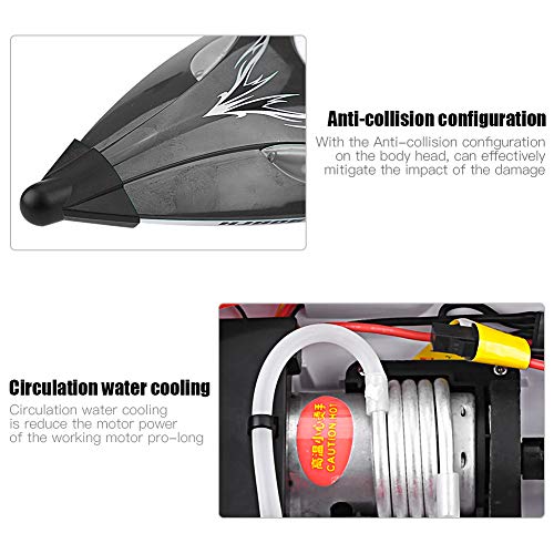 Dilwe RC Racing Boot, 2,4 GHz 4 Kanal wasserdicht RC Racing Speedboat Modell Schiff Spielzeug Geschenk f¨¹r Kinder ¨¹ber… – Bild 6