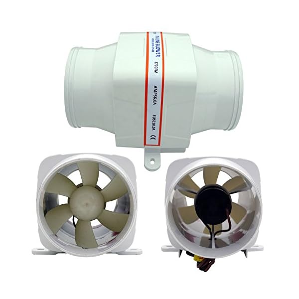 Marine-Boat-12v-Electric-in-Line-Bilge-Air-Blower-130cfm-3-by-Seaflo Marine-Boat-12v-Electric-in-Line-Bilge-Air-Blower-130cfm-3-by-Seaflo