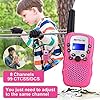 Retevis-RT388-Kids-Walkie-Talkies-PMR446-8-Channels-Pink-Walkie-Talkie-for-Girls-Flashlight-VOX-Children-Toy-Gifts-for-Kids-Easter-EggsPink1-Pair Retevis RT388 Walkie Talkies for Kids, Long Range 8CH Toy Gifts for 3-12 Years Old Boys Girls, with Backlit LCD…