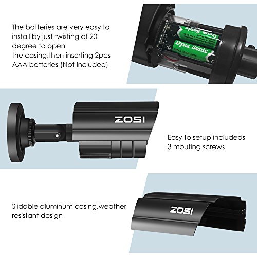3 ZOSI+Simulated+Surveillance+Security+Wireless
