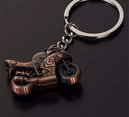 Amazon バイク オートバイ 原付 250cc 400cc 大型 キーケース キーホルダー キーリング キーチェーン メタル 金属 ブロンズ キーケース キーホルダー 車 バイク