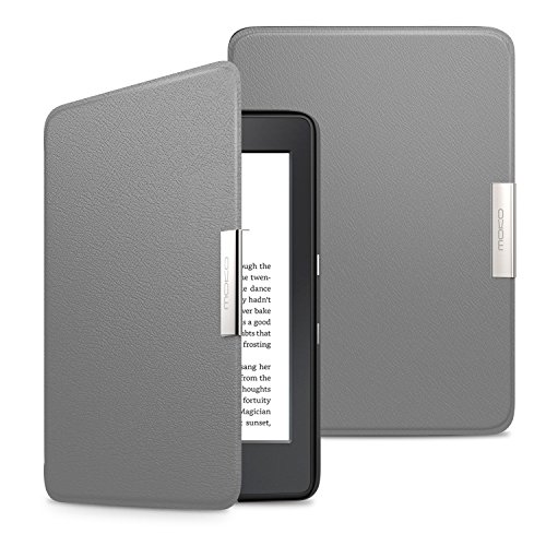 MoKo Case for Kindle Paperwhite, Premium Ultra Lightweight Shell Cover with Auto Wake / Sleep for Amazon All-New Kindle Paperwhite (Fits All 2012, 2013, 2015 and 2016 Versions), GRAY