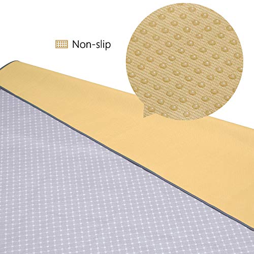 Splat Mat for Under High Chair Floor Mat Baby Waterproof Anti-Slip Splash Mess Mat Portable Play Mat and Table Cloth 51"