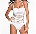 Yinhua Women 's Crochet Lace Halter Straps Bathing Suit One Piece Bikini Sexy Swimsuit Swimwear