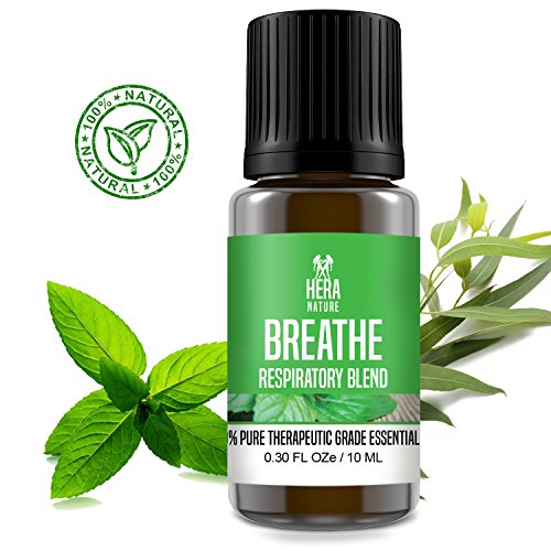 Best Deep Breath Essential Oil Blend -100% Pure, Therapeutic Grade - Sinus Relief, Allergy, Congestion, Cold, Cough, Headache.(USA) - 10ml
