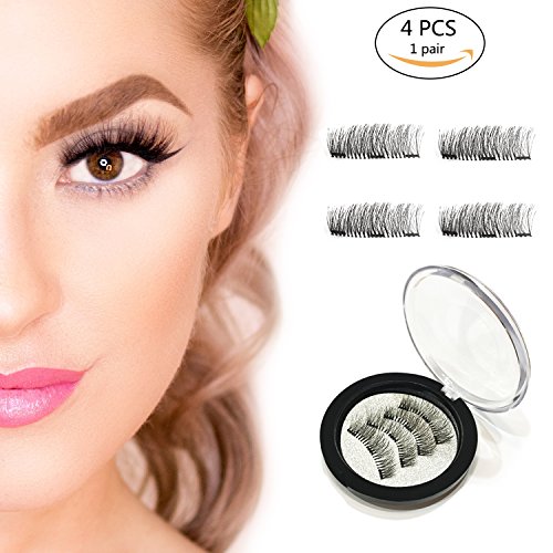 Magnetic Eyelashes Glue Free 3 Magnets,Best 3D Full Eye False Lashes Extension For Natural Look, Reusable Ultra Thin Fake Eyelashes, Premium Quality,2018 Upgraded - Thumbnail 7