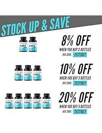 Testosterone Booster for Men and Women (over 1,300 mg per cápsula) to increase Low Testosterone...