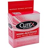 Cutex Nail Polish Remover Pads, Non-Acetone 10 ea