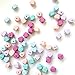 Wooden Faceted Geometric Hexagon Beads 20mm, 40pcs, Pastel Colors for Jewelry Making, DIY and Arts and Crafts Projects