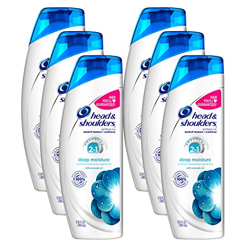 Head & Shoulders Deep Moisture Advanced 2 In 1 Dandruff Shampoo And Conditioner, 6 Count