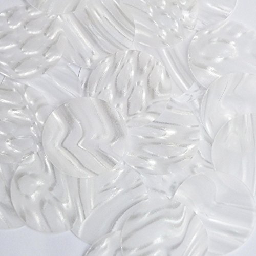 Sequin Round 1.5 inch Crystal Bubble Illusion. Loose Paillettes. Made in USA. Large for display, accents, applique, arts, crafts, and embellishment.