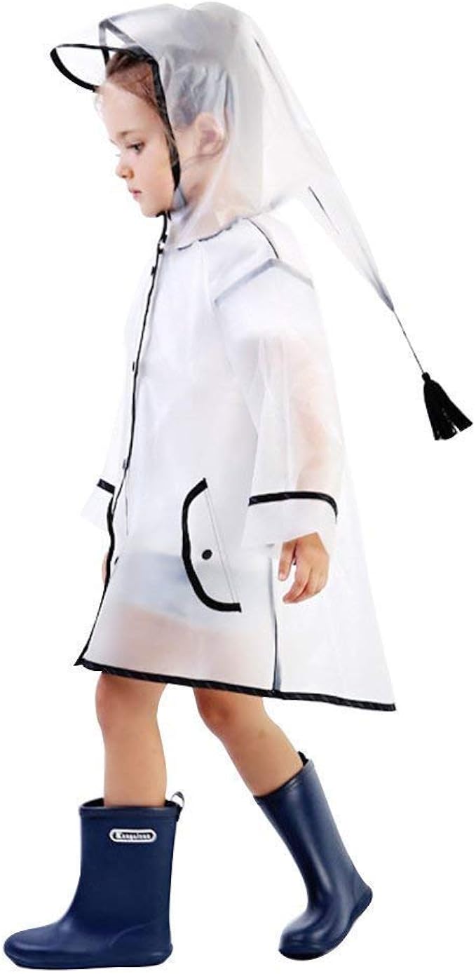 Riou Baby Riou Kinder Baby Regenmantel Gelbe Ente Ufo Headwear Umbrella Has Magical Hands Free Raincoat Kinder Headwear Frei Peva Wasserdichte Mantel Regenschirm Leichte Faltbare Regenjacken Mantel Amazon De Bekleidung