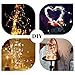 String Lights 39 Feet 120 LED Decorative Lights Battery Operated Dimmable Waterproof with Remote Control 8 Flashing Mode for Indoor Outdoor Wedding Birthday Party Bedroom Patio Garden (Warm White)