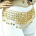 ZLTdream Women's Belly Dance Tower Shape Metal Hip Scarf