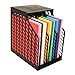 Storage Studios Easy Access Paper Holder with 3-Slots, 9.5 x 13.5 x 14.5 Inches, Black (CH92579)