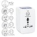 Yubi Power Premium All In One Travel Adapter with Universal Outlet and 2 USB 2.0 Ports - Built In Surge Protector and Neon Light Indicator - Foldable Prongs for Type A, C, G, and I Outlets