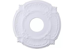 Ceiling Medallions For Light Fixtures 12 Inch Round PU Decorative European Carving Ceiling Medallion For Home And Fan Install