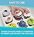 Paperboard Cupcake Boxes with Inserts, Set of 12 Cupcake Container Bakery Window Display Box With Cupcake Inserts, Perfect for Transporting Cupcakes by Upper Midland Products