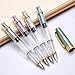 Wing Sung 3008 Thin Piston Fountain Pen Set 0.5mm Fine Nib, Gold Trim, 4 Pieces in 4 Colors