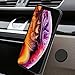 for iPhone Xs Magnetic Case,Fabric Pattern Phone Cover with Magnet Back Shock Absorption Protective Hard Shell Car Mount Magnet Case for iPhone Xs (Grey)