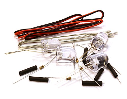 Integy RC Model Hop-ups C26332GREEN 10mm LED Light Assorted Kit DIY LEDs Set for Scale Model