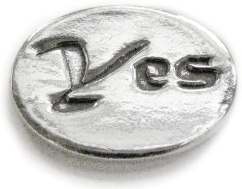 Basic Spirit Yesno Pocket Token (Coin) * Handcrafted Pewter Home Leadfree Cn33