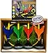 Matty's Toy Stop Deluxe Lawn Darts Set with 4 Lawn Darts, 2 Target Rings & Storage Bag