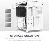 NZXT H9 Flow Dual-Chamber ATX Mid-Tower Case White 360mm Radiator Support view 6