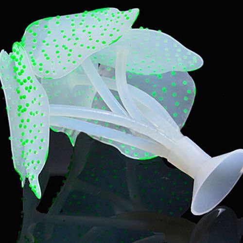 Oh! Ornament Artificial Plant Grass Coral Lotus for Fish Tank Aquarium D?cor Coral Green No.22