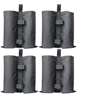 RIOGOO 4er-Pack Pavillon Sandsäcke Industriequalität Hochleistungs-Doppelgenähte Sand Tasche, Beingewichte für Pop-Up-Baldachin-Zelt Gewichtete Füße Tasche