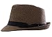Simplicity Men / Women Summer Short Brim Straw Fedora