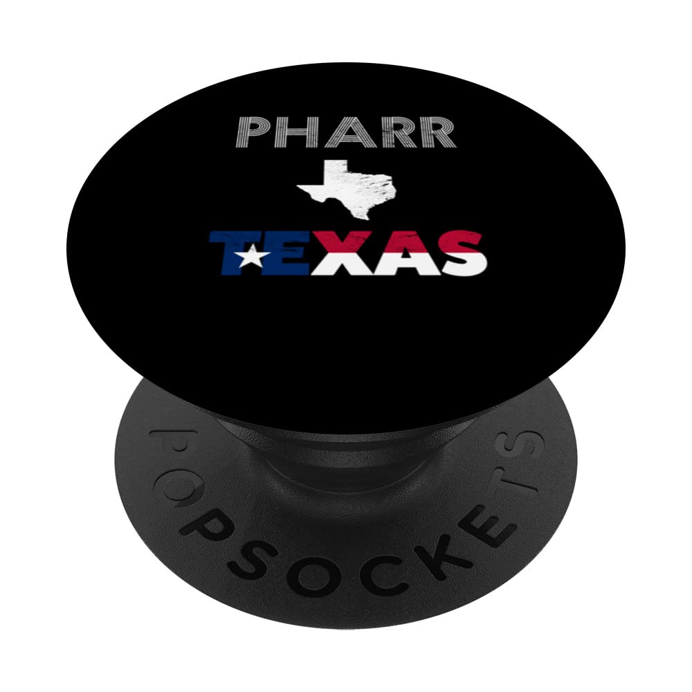 Pharr, TX Texas flag tourist native souvenir PopSockets Swappable PopGrip