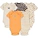 Wan-A-Beez 5 Pack Baby Girls' and Boys' Newborn and Infant Cotton Short Sleeve Bodysuits