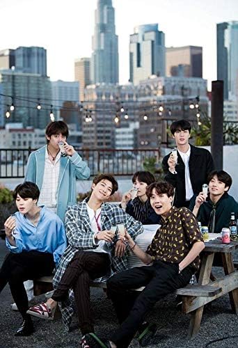 MAHALAXMI ART BTS Music Star poster (Multicolour, 13x19 Inches)