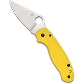 Spyderco Para 3 Lightweight Salt Folding Pocket Knife, PlainEdge | 7.2" Overall Length, 2.93" CPM MagnaCut Steel Blade, FRN Handle, Compression, Full-Flat Grind