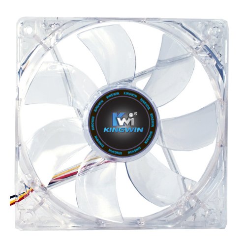 Kingwin 120mm CFBL-012LB Silent Fan, For Computer Cases, CPU Coolers, Long Life Bearing, Quiet Efficient Cooling, and Provide Excellent Ventilation for PC Cases-[Blue LED]