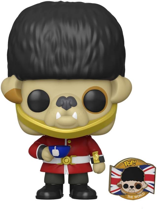 Funko Pop! Around The World - Barkingham Dog with Pin (Exclusive), Brown - Image 3