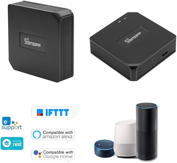 Docooler Sonoff RF Bridge Intelligente Wi Fi Fernbedienung 433 MHz Switch des Automatisierungsmoduls Kompatibel mit Alexa Google Home Page