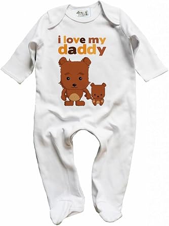 i love my daddy sleepsuit unisex