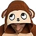 Silver Lilly Adult Pajamas - Plush One Piece Cosplay Monkey Animal Costume (XL)