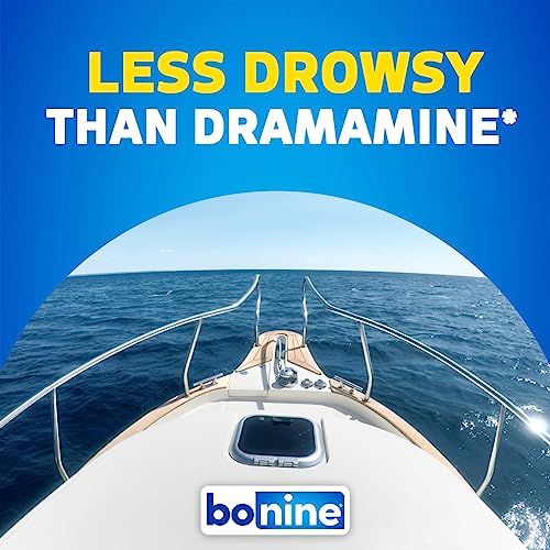 NonDrowsy Bonine for Motion Sickness Relief, Sea Sickness, Car