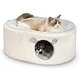 Zoratoo Cat Bed for Indoor Cats, Fluffy Cat Cave Large Enclosed Cat House Pet Bed Hammock with Removable Washable Cover for S