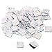 BBTO 80 Pack Foam Tape Square Double Sided Stickers Adhesive Foam Pad Black