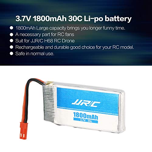 ToGames JJR/C 3.7V 1800mAh 30C 2S Li-po Rechargeable Battery Spare Parts Accessories for JJR/C H68 RC Drone Quadcopter Aircraft UAV