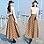 Women Plaid High Wasit Woolen Winter High Waist Long Skirts Khaki